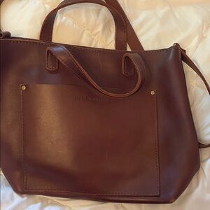 Portland Leather Dark Brown Tote Bag
